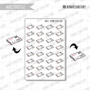 Happy Mail-pakket Online winkelen Bezorging Verzendpost | Leuke Planner Sticker Bujo Diary Agenda Herinnering Schema Decoratie Dagboek