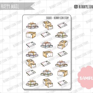 Happy Mail Delivery Shopping Package Dozen | Leuke Kawaii Planner Scrapbook Journal Dagboek Agenda Herinnering Schema Decoratie Bujo Sticker