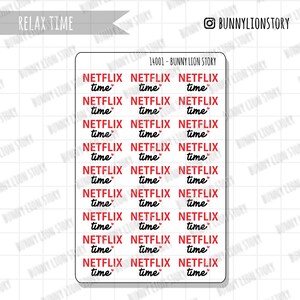 TV Binge Relax Dramafilm Film | Decoratieve sticker Bullet Journal Planner Travel Notebook Journal Dagboek Agenda Briefpapier Bujo Functional