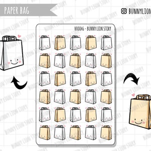 Shopping Time Paper Bag Retail Therapy | Leuke Kawaii Planner Scrapbook Journal Dagboek Agenda Herinnering Schema Decoratie Bujo Sticker