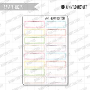 Importante Scatola Bordo Tratteggiato Colore Arcobaleno / Carino Kawaii Planner Scrapbook Journal Diario Agenda Promemoria Programma Decorazione Adesivo