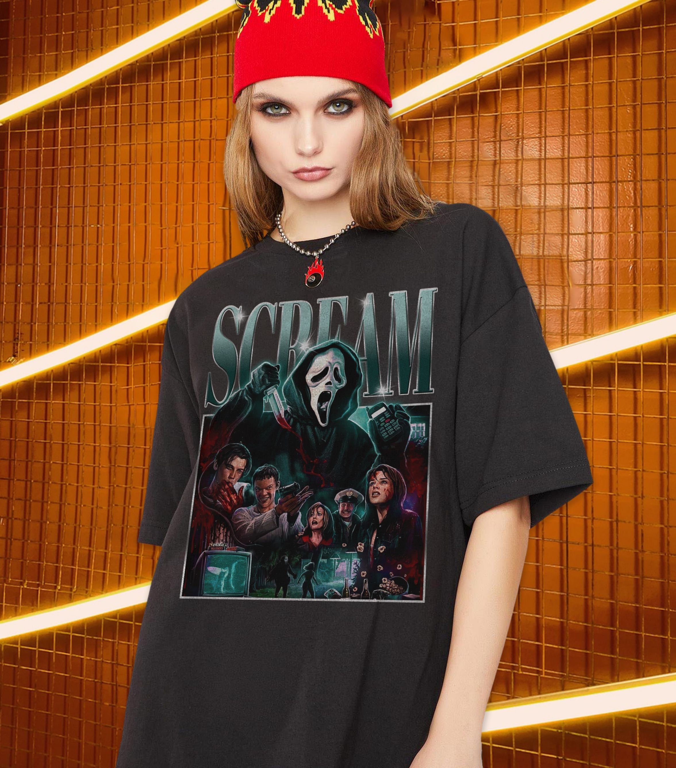 STU MACHER SCREAM T-Shirt,Matthew Lillard Scary Movie T-Shirt,Scary Horror  Tees