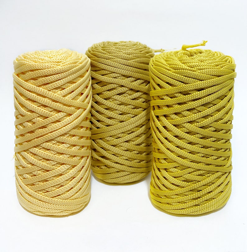 Polyester cord 5 mm Maccaroni Macrame cord Crochet rope | Etsy