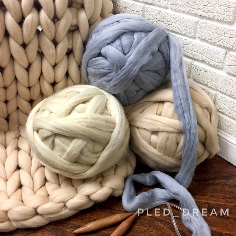 Chunky Merino Wool Yarn Giant Knitted Wool High Quality Merino Etsy