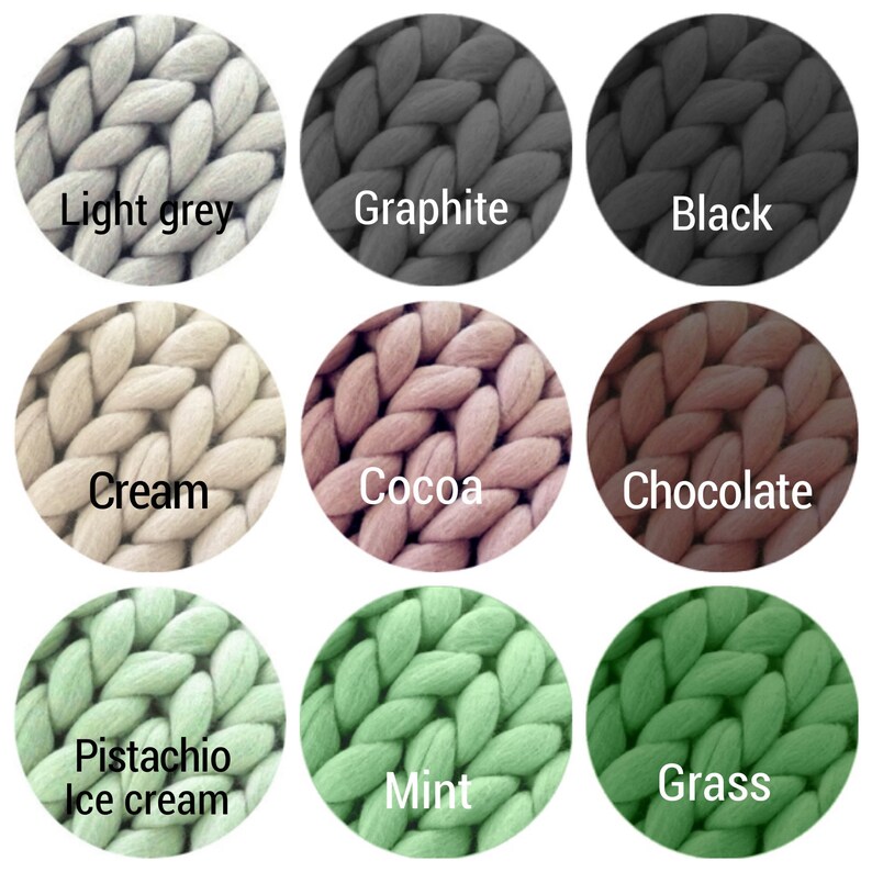 Sale Chunky Merino Wool Knit Blanket Heavy Wool Blankets Bulky Etsy