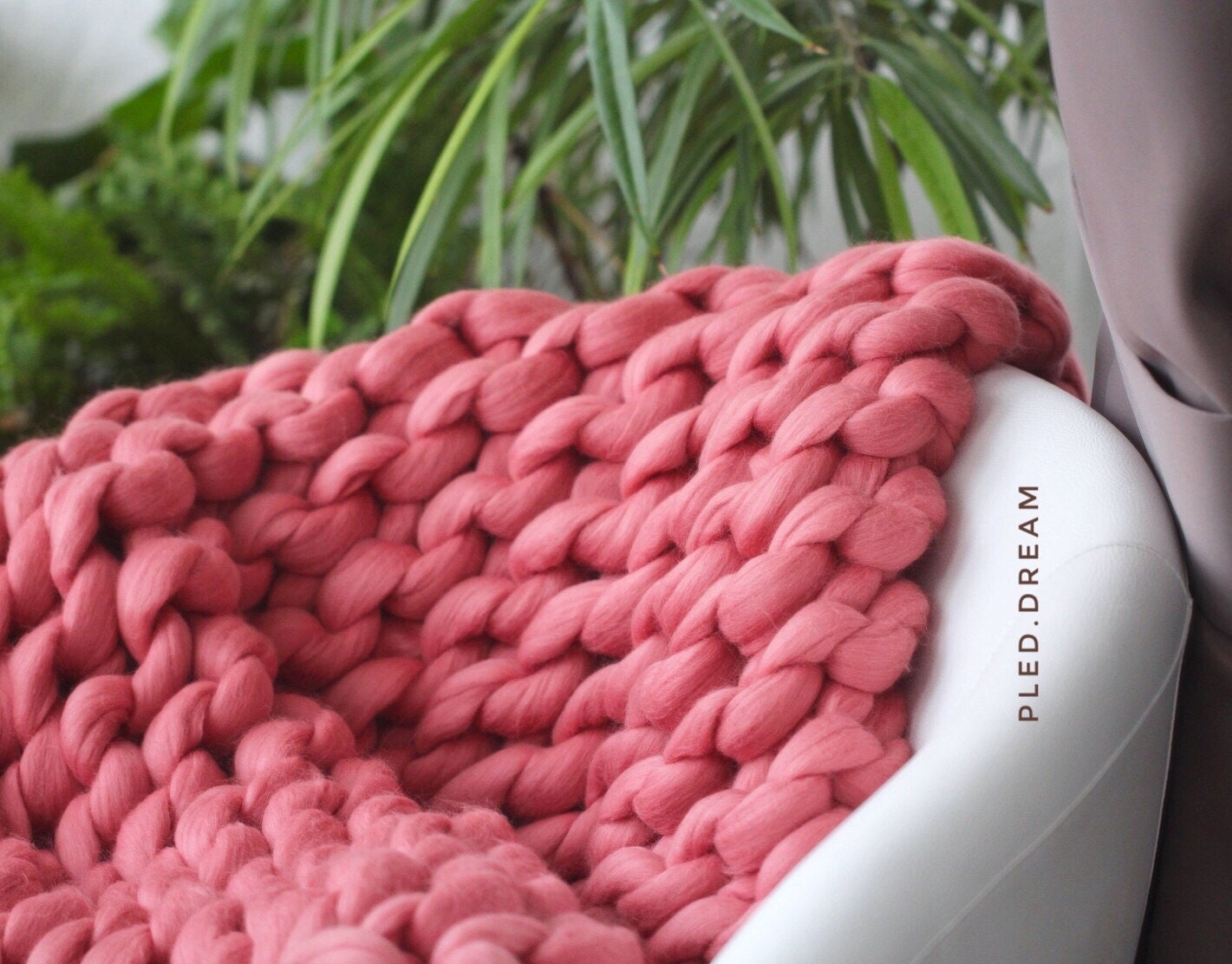 Sale Chunky Merino Wool Knit Blanket Heavy Wool Blankets Bulky Etsy