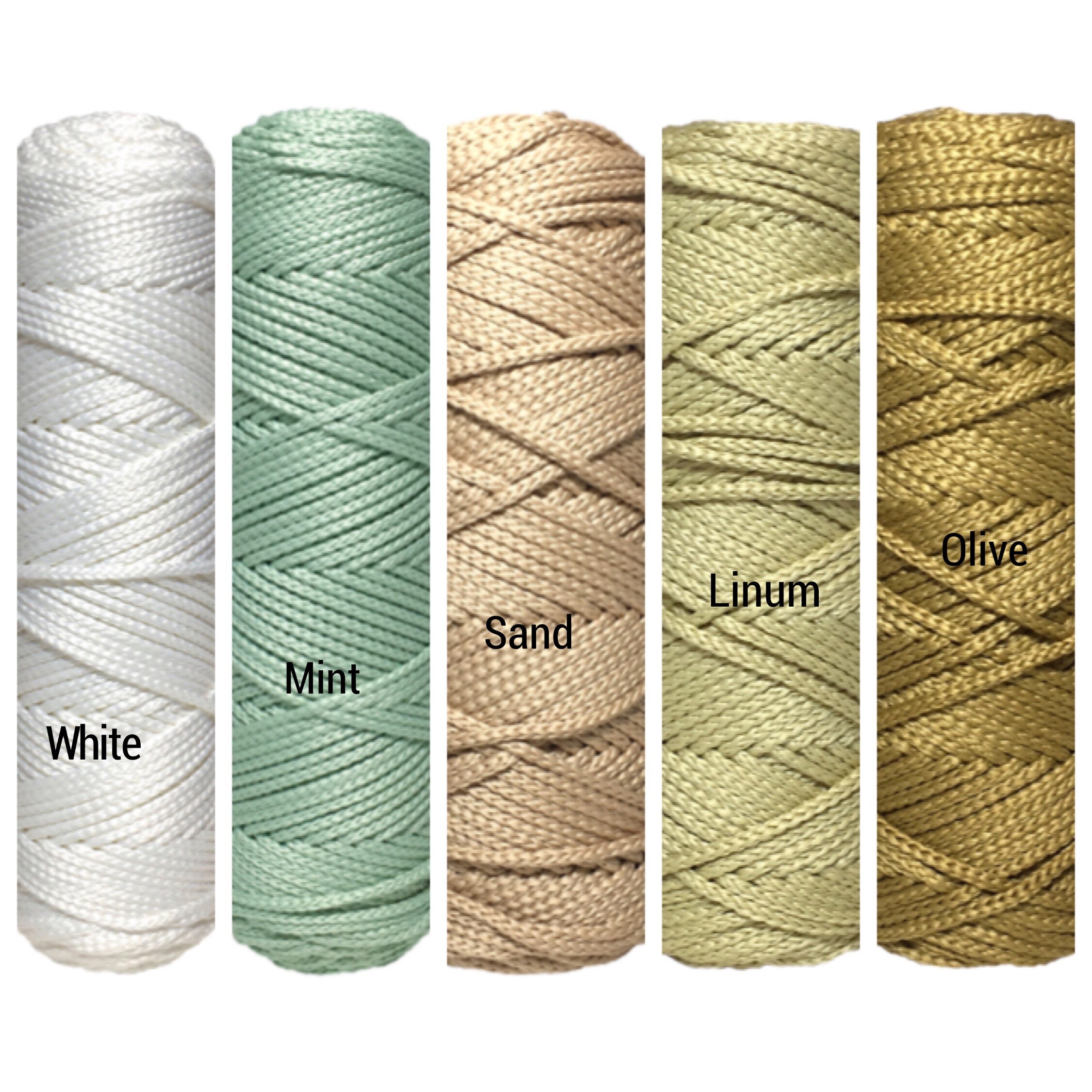 3 mm PP macrame yarn Polyester Cord Macrame cord DIY rope | Etsy
