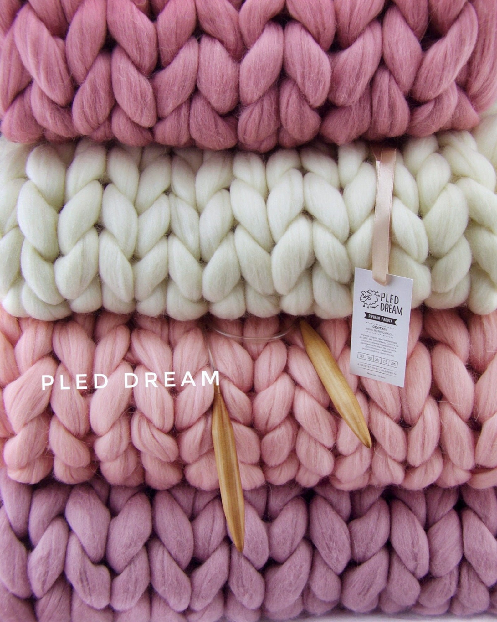 Sale pink Chunky merino wool Knit Blanket Chunky blanket Gift Etsy