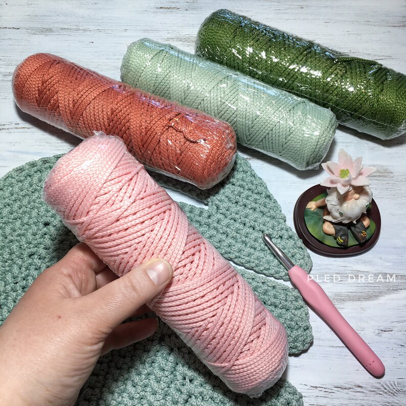 Polyester Cord rope Crochet textile Macrame yarn 3mm Crochet | Etsy