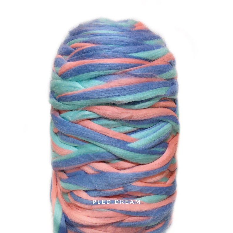 Chunky merino wool yarn Roving 21 microns Free Shipping Arm Etsy