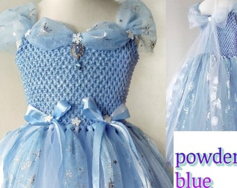 blue snowflake tutu, blue princess tutu dress, birthday dress, snowflake dress, girls party dress, ice queen tutu dress, dress up costume