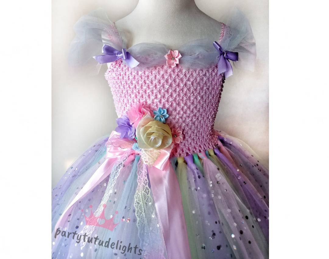 Pink Birthday Dress, Pink Pastel Dress, Pink Tutu Dress, Party Dress
