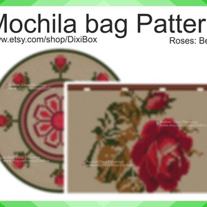 Mochila bag Christmas ornaments PDF Written pattern Set of 2