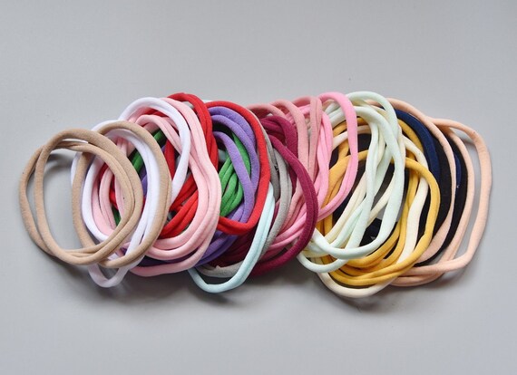 6 X Super Soft Hair Ponies Hair Bands Hair Elastics Stretchable Snag Endless