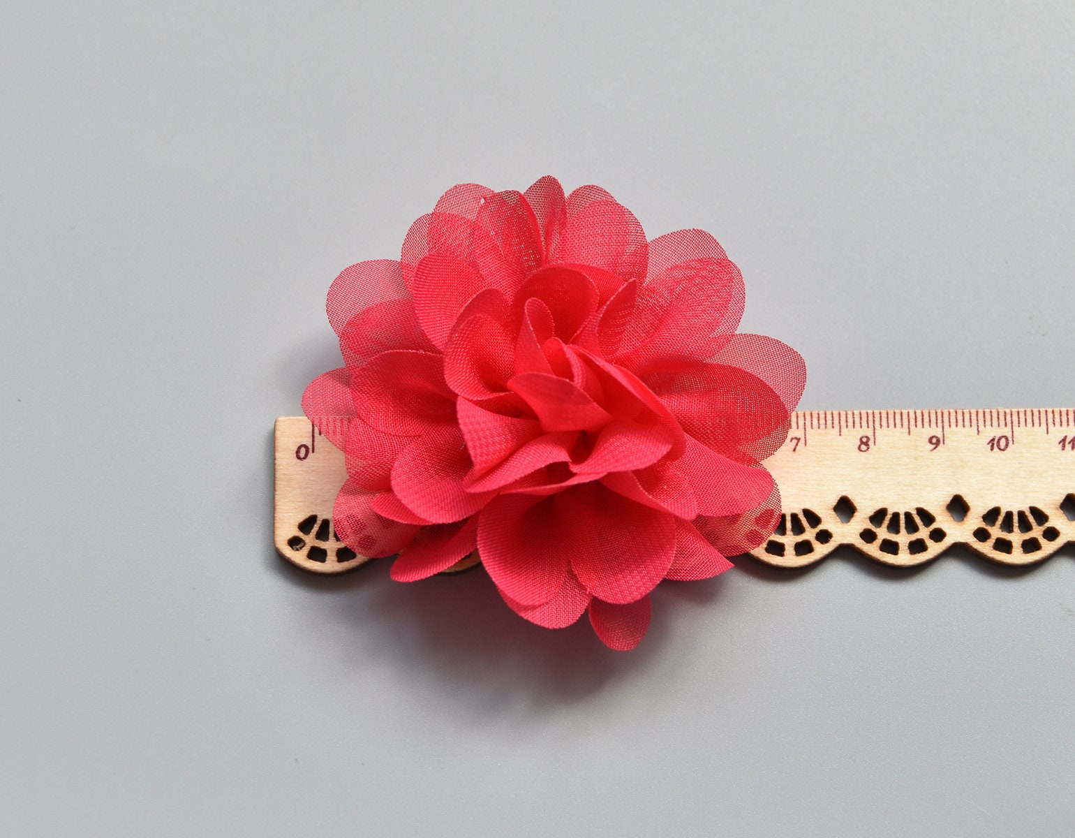 7cm Chiffon Flower Hair Alligator Clips Hair Bobbles Hair Etsy UK