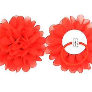 10 cm grote chiffon bloem haar krokodillenklemmen, haarbobbels, haarband broche corsage veiligheidsspeld jurk hoed tas decoratie accessoires afbeelding 7