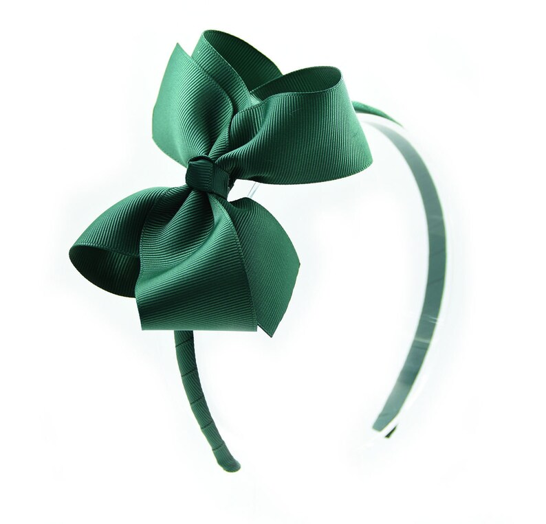 Set of 10 Dark Green Girls School Hair Accessories Gingham Set Etsy UK