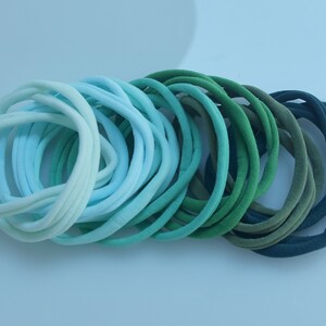 3/10 stuks dunne magere nylon superzachte hoge stretch babyhoofdband haarband wrap geen markering afbeelding 6