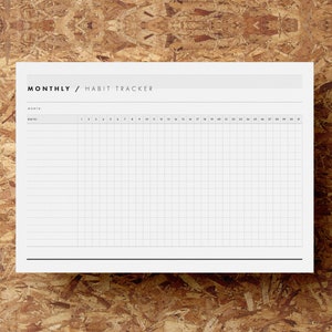Printable Habit & Routine Tracker | Weekly Routine Checklist | Monthly Habit Planner | Minimalist | A4 | US Letter | Instant Download