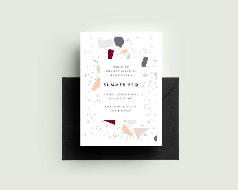 summer bbq invitation get together garden party invite barbecue invitation custom pdf printable digital invitation design get together invite