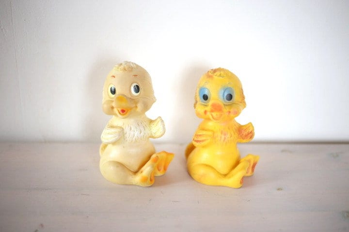ANCIEN JOUET canard à Bascule et Roulettes année 70 vintage EUR 70,00 - FR