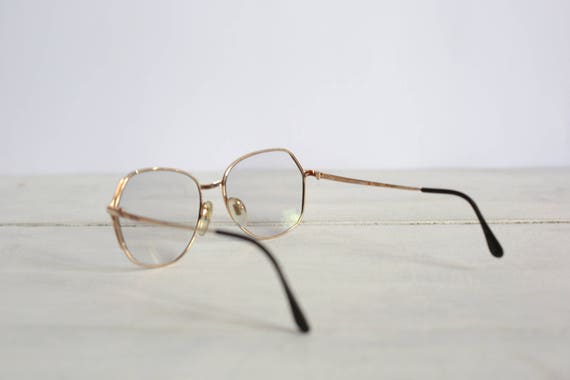 Vintage glasses with gold and pink frame - Antiqu… - image 7