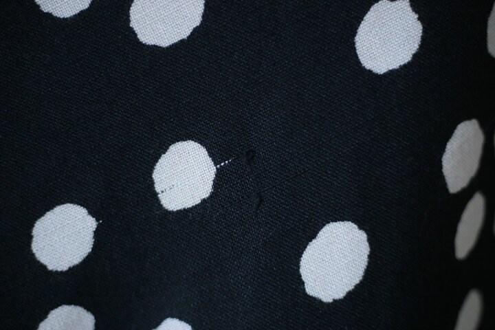 Vintage Polka Dots Skirt Black and White Long Skirt 100% - Etsy