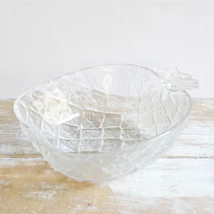 Vintage pineapple shaped salad bowl - Glass salad bowls - Vintage salad bowl - Pineapple bowl - Vintage kitchen deco
