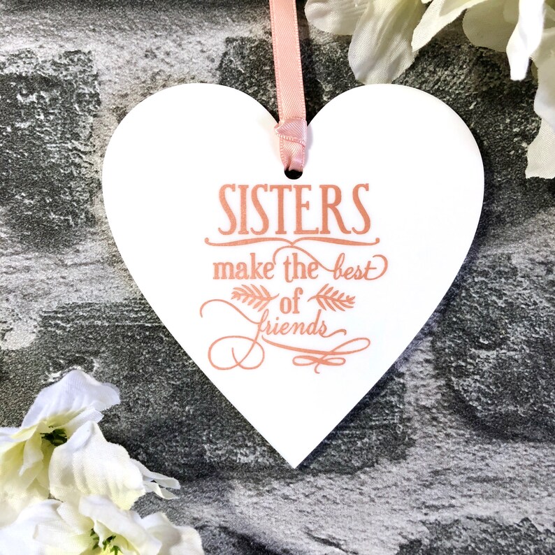 Rose Gold Plaque Sister Gift Gifts For Sisters Sister Etsy