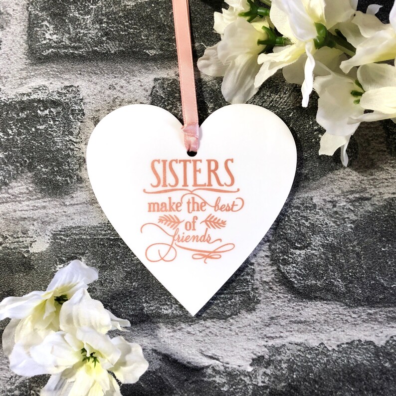 Rose Gold Plaque Sister Gift Gifts For Sisters Sister Etsy