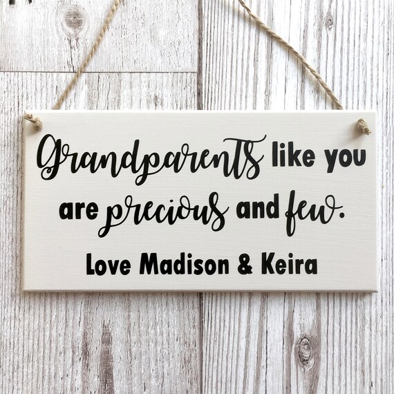 personalised grandparents plaque personalised grandparents etsy