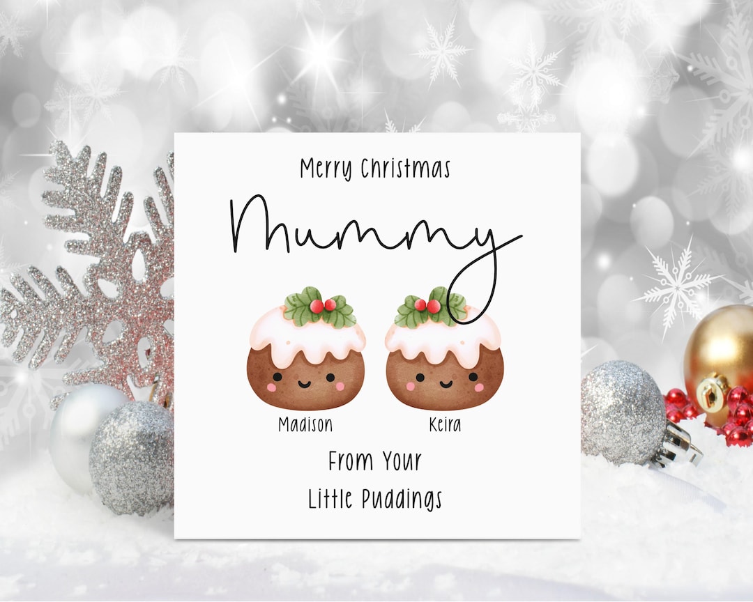 Mummy at christmas card