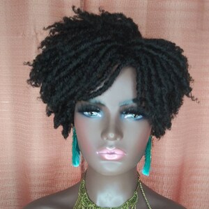 Goddess Faux Dread Locs Wig Unit Black Straight New Natural Etsy