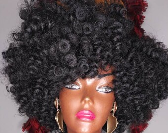 Crochet Wig Afro Kinky Curly Kanekalon Marley Hair Crochet Etsy