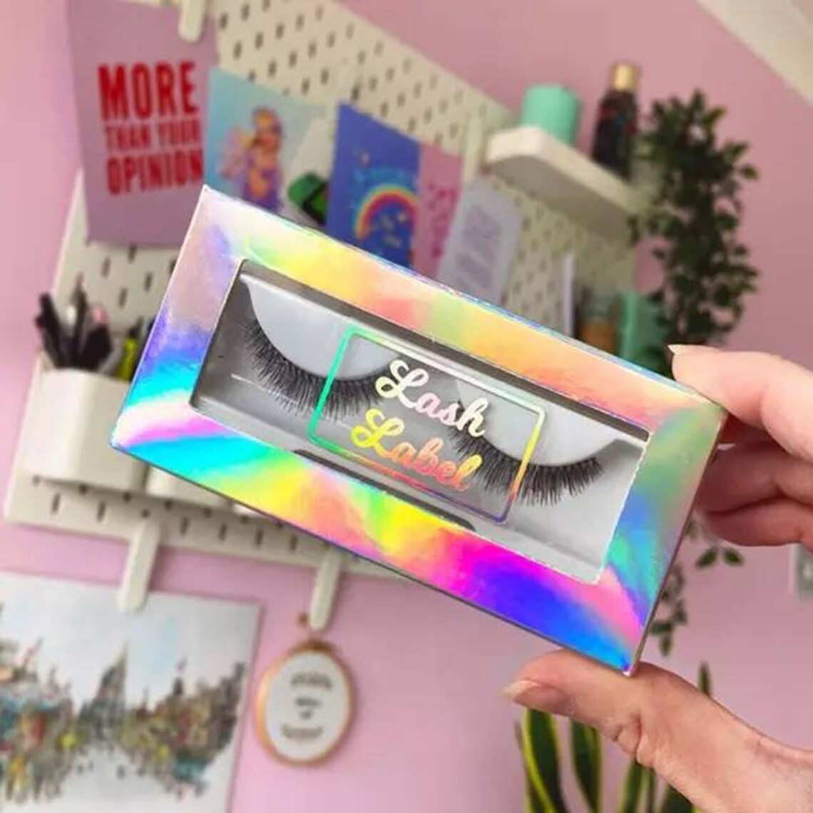 LIP GLOSS LABELS Holographic Custom Sticker Labels Transparent Etsy