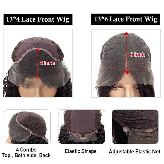 Lace Frontal Wig 13x4 Natural Short Pixie Cut 130 Density Etsy