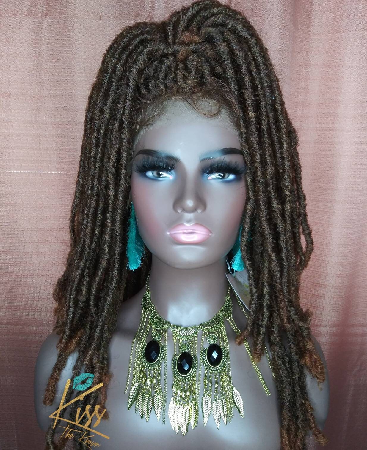 LACE FRONT WIG Soft Dreadlock Wig Color 30 18 in Natural Hair Etsy