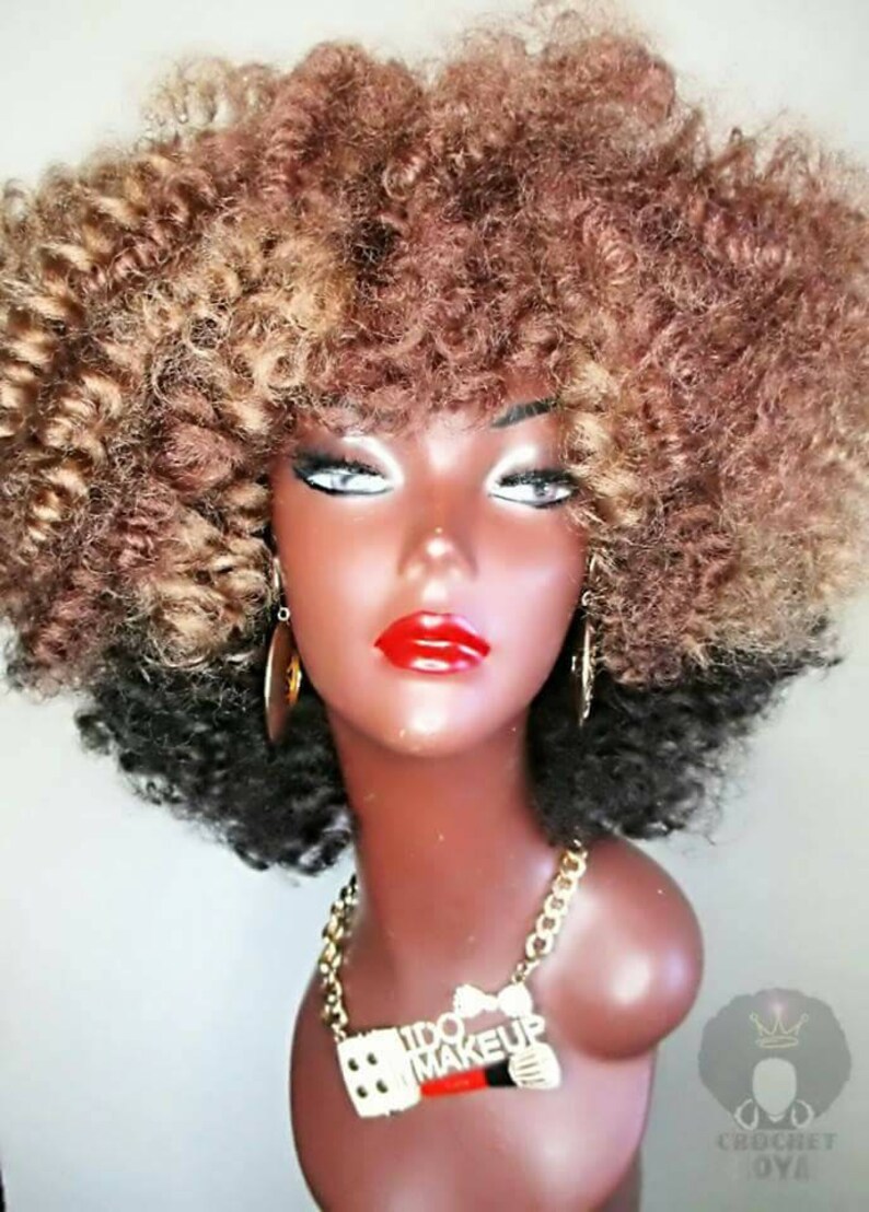 Crochet Wig Afro Kinky Curly Kanekalon Marley Hair Crochet Etsy