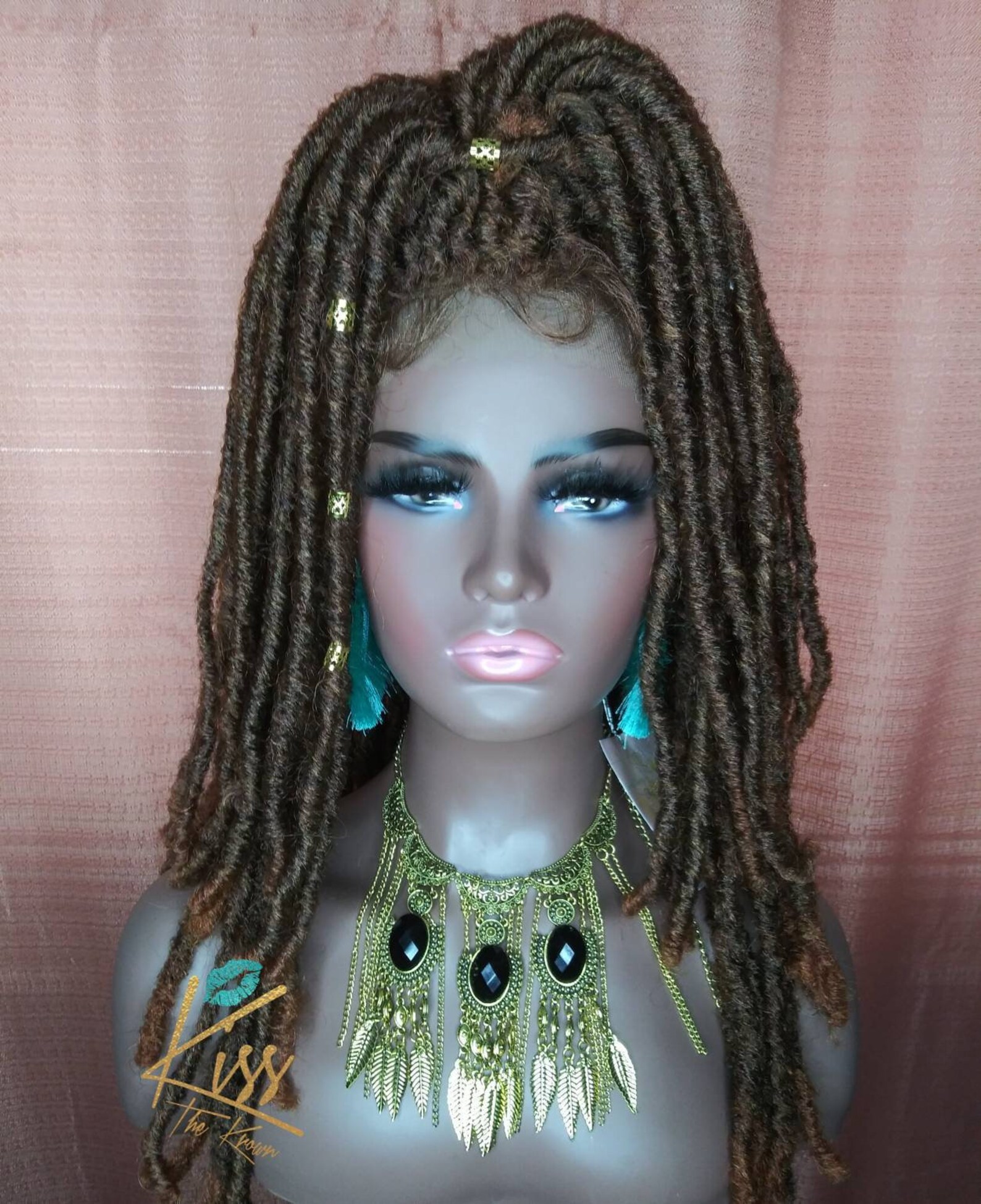 LACE FRONT WIG Soft Dreadlock Wig Color 30 18 in Natural Hair Etsy