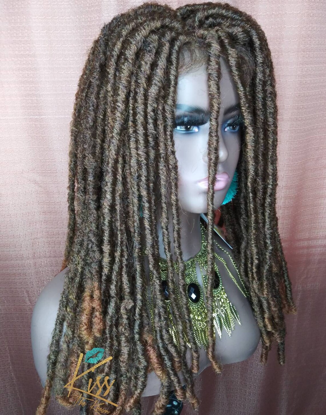 LACE FRONT WIG Soft Dreadlock Wig Color 30 18 in Natural Hair Etsy