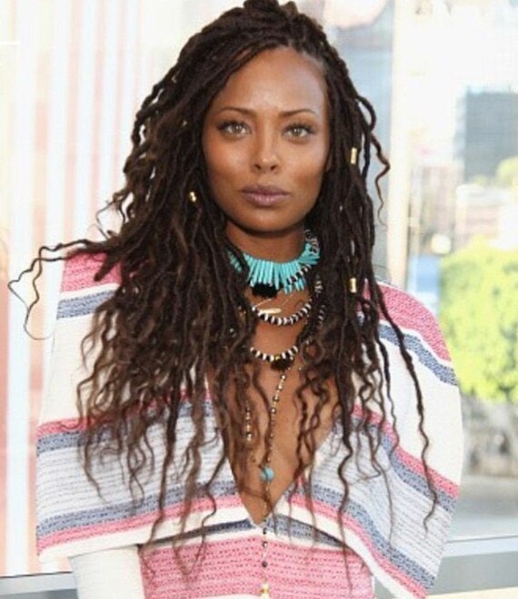 Dreadlocks Extensions Goddess Loc 16in Handmade Prelooped Easy Etsy