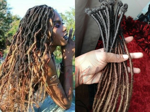 120 Pc Lot 12 24 Inches Faux Locs Dread Locs Extensions Ombre Etsy