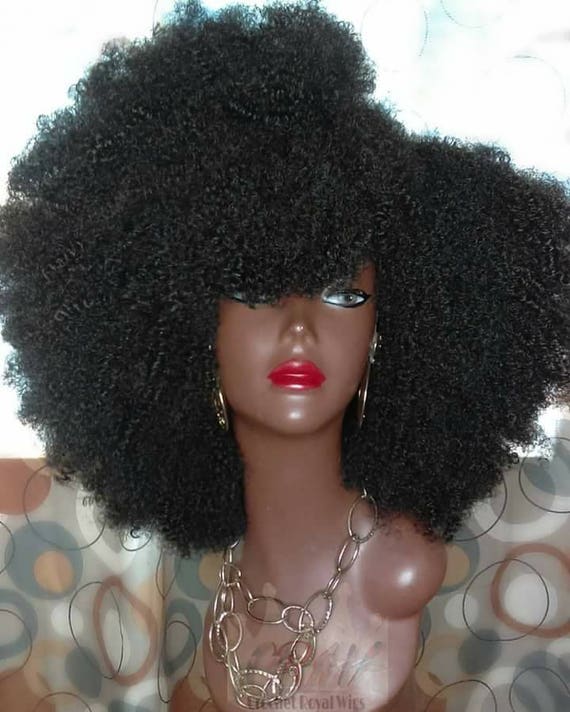 Crochet Wig Afro Kinky Curly Kanekalon Marley Hair Crochet Braids Wig Handmade Handcurled Choose Color Custom Order Available Free Shipping