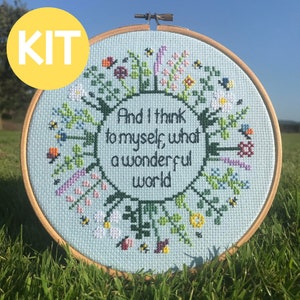 Wonderful Wildflowers Modern Cross Stitch Kit