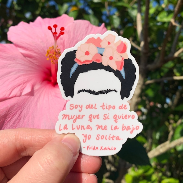 Frida Kahlo Sticker | Frida Kahlo Quote | Frida Kahlo Art | Inspiring Women | Female Artists | Frida Kahlo | Stickers | Female Power