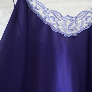 Vintage Purple Silk Slip Dress