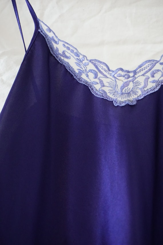 Vintage Purple Silk Slip Dress