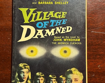 Village of the Damned John Wyndham 1957 1950s Vintage Mass Market Paperback Book