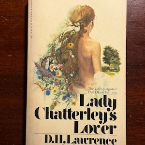 Lady Chatterley’s Lover D H Lawrence 1973 1970s Vintage Mass Market Paperback Book