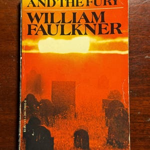 The Sound and the Fury William Faulkner 1954 1950s Vintage Mass Market Paperback Book